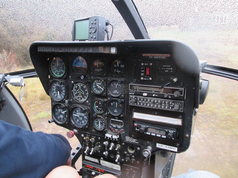 直升机,直升机控制面板,控制面板