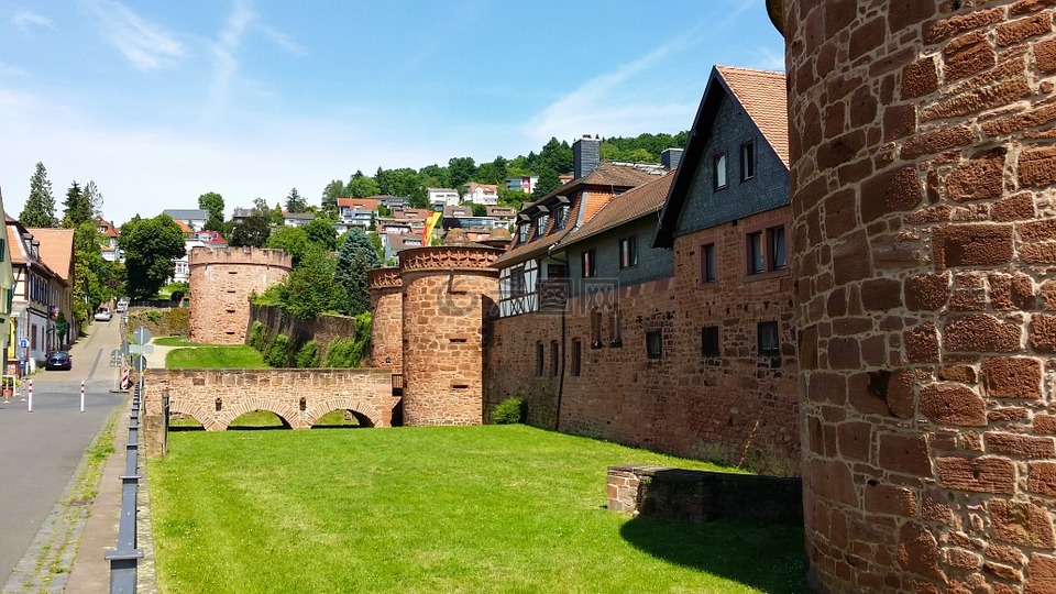büdingen,堡垒,城墙