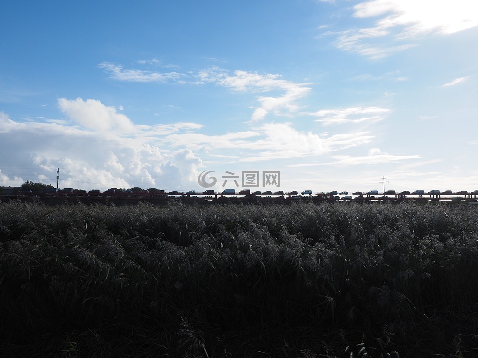 兴登堡达姆,汽车火车,火车