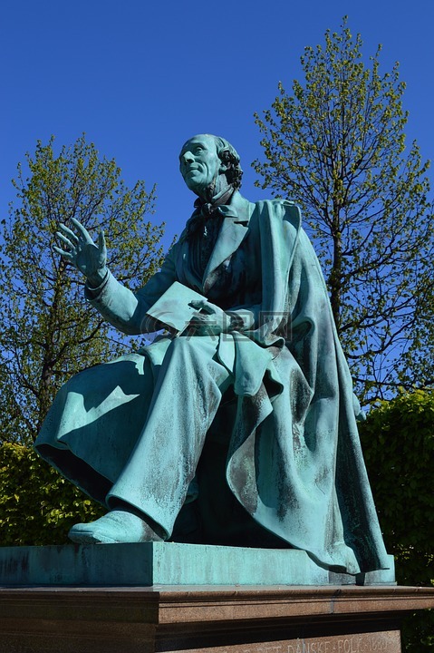 汉斯 克里斯蒂安 安徒生,罗森堡花园,雕像