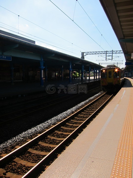 火車,鐵道,站台