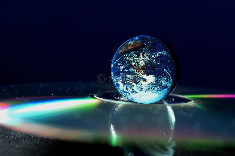 球,地球,玻璃