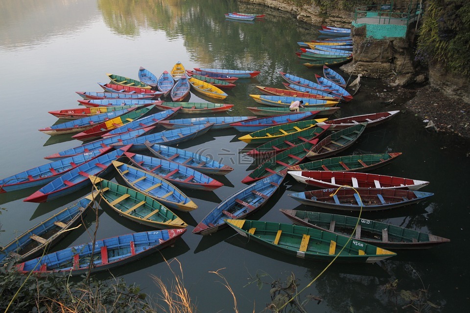 船,尼泊尔,博克拉