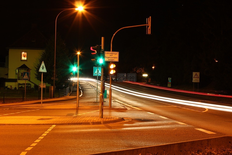 路,灯,交通