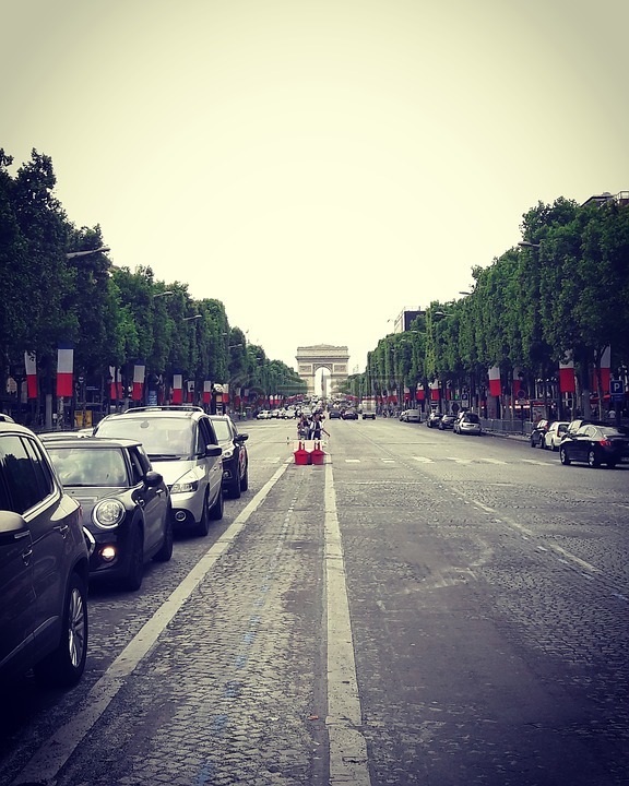 凯旋门,巴黎,香榭丽舍大街
