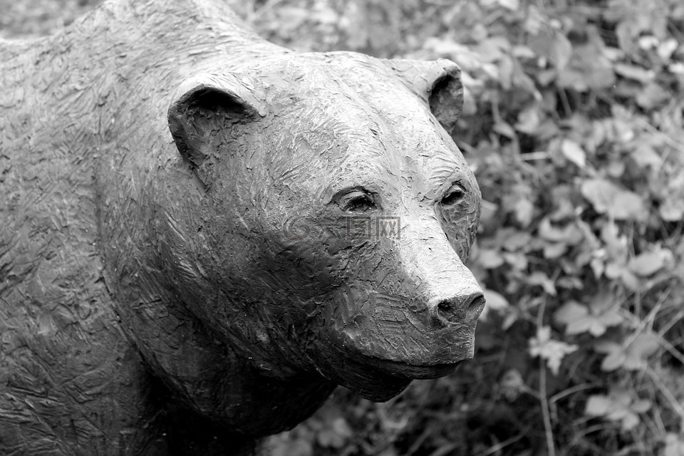 熊,马熊,雕塑
