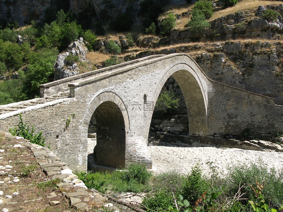 石桥,希腊,伊庇鲁斯