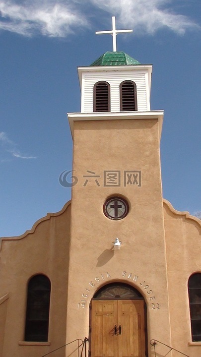 教堂,新墨西哥州,塞里约斯