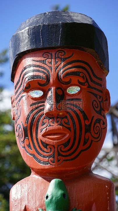 毛利人的图,雕刻,数字