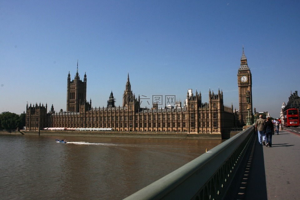 威斯敏斯特桥,英国议会,议会上下院