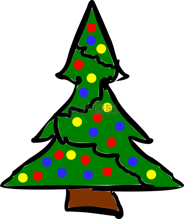 圣诞树,装饰,常绿