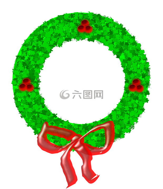 花圈,圣诞节,浆果