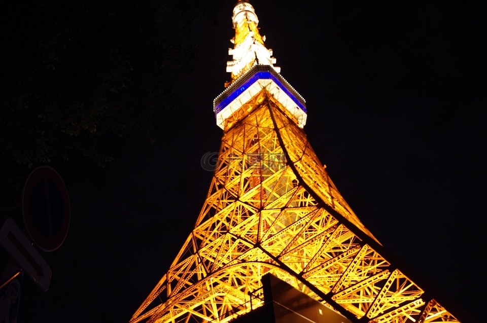 东京铁塔,东京,夜景
