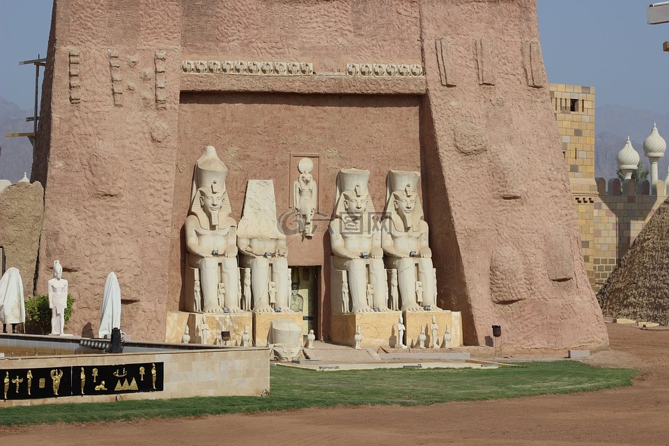 埃及神庙,历史遗址,结构