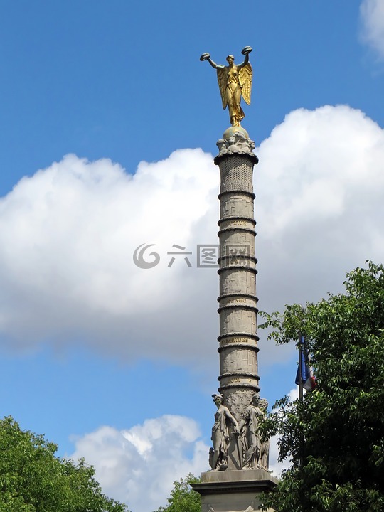 巴黎,纪念碑,柱