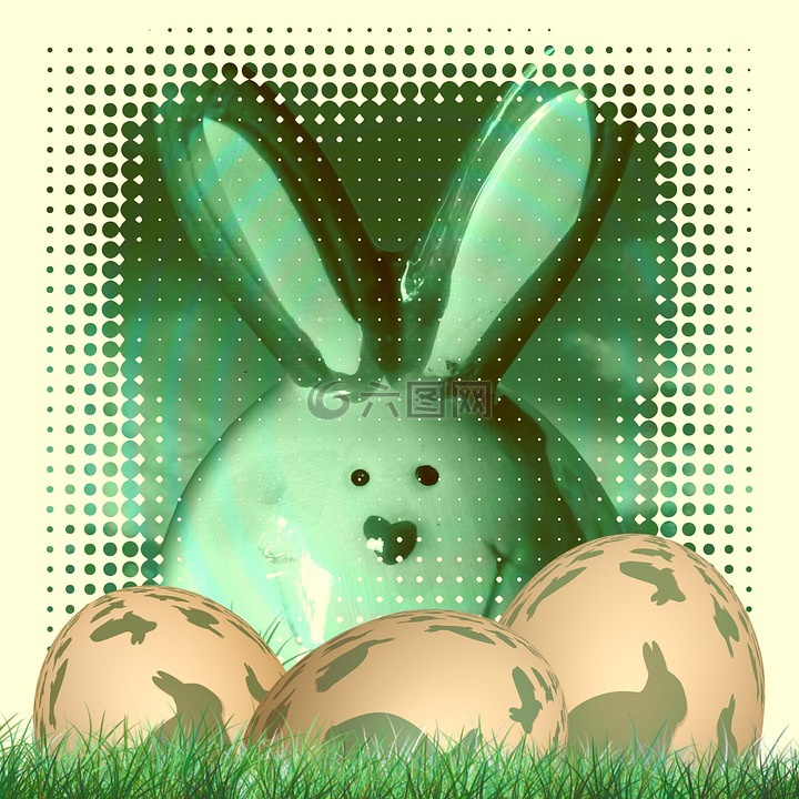 野兔,复活节兔子,蛋