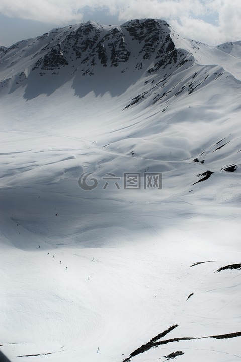 冬季,阿尔卑斯山,法国