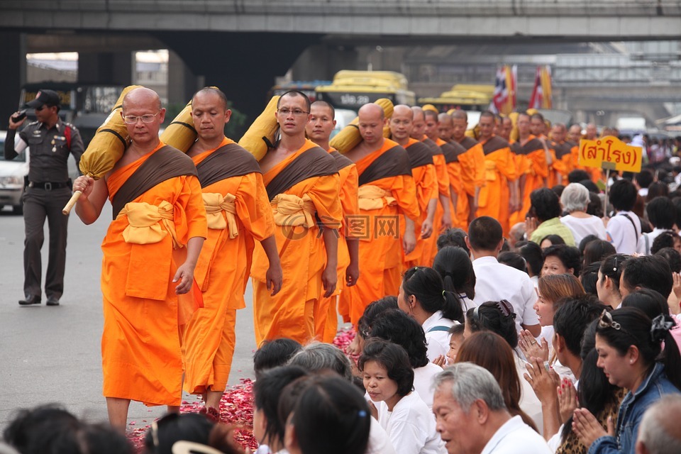 泰国,佛教徒,僧侣