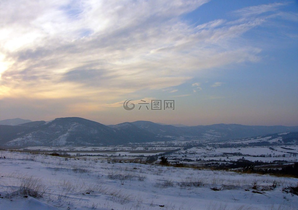 保加利亚,冬天,平均山