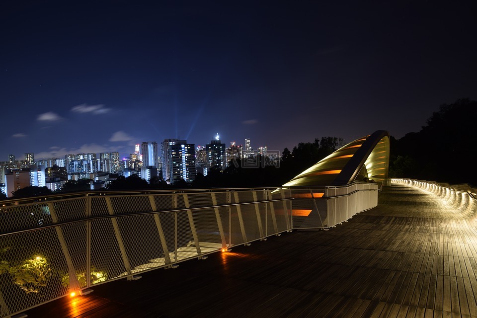 新加坡,亨德森波浪桥,结构