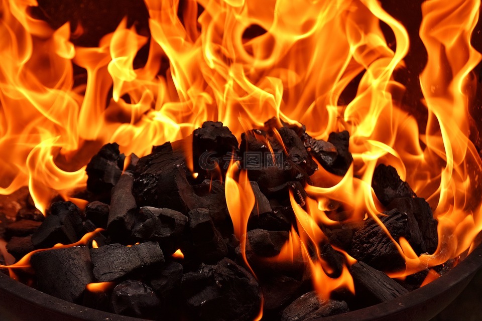 火,火焰,碳