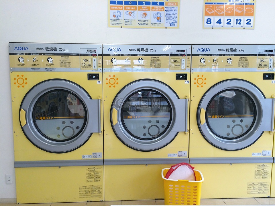 自助洗衣店,烘干机,机械