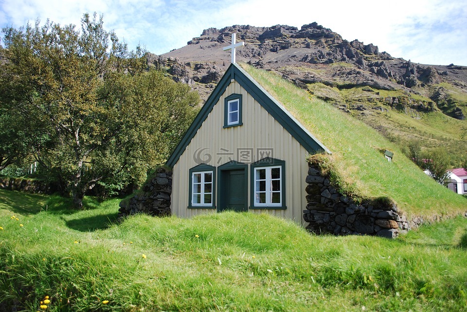 冰岛,教堂,宁静