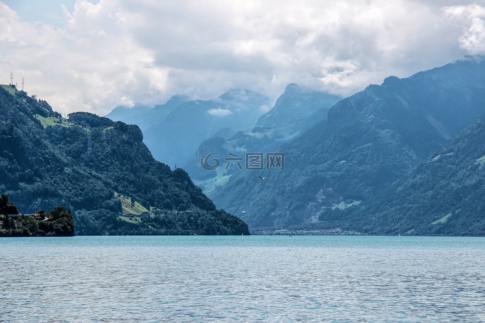 卢塞恩湖区域,湖,瑞士