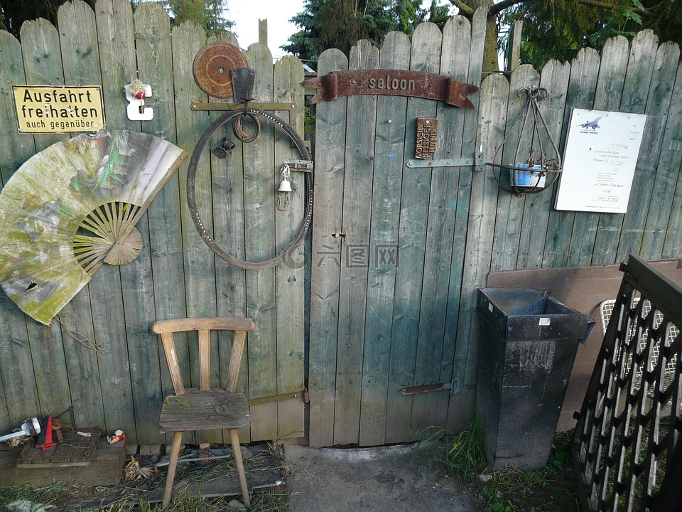 花园门,目标,木制门