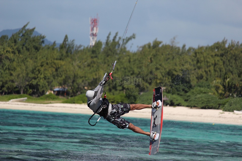 Kitesurfer 风筝冲浪 风筝高清图库素材免费下载 图片编号 六图网