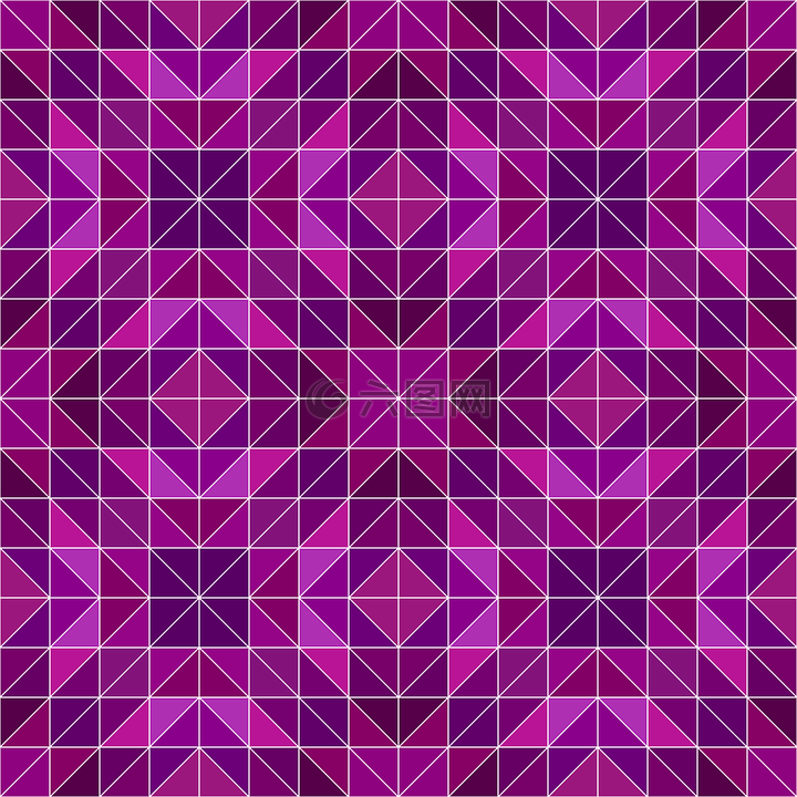 紫色,三角形,模式