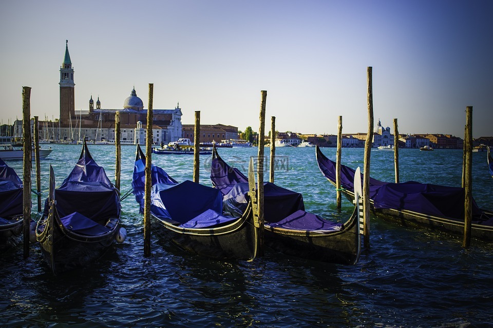 威尼斯,吊船,水