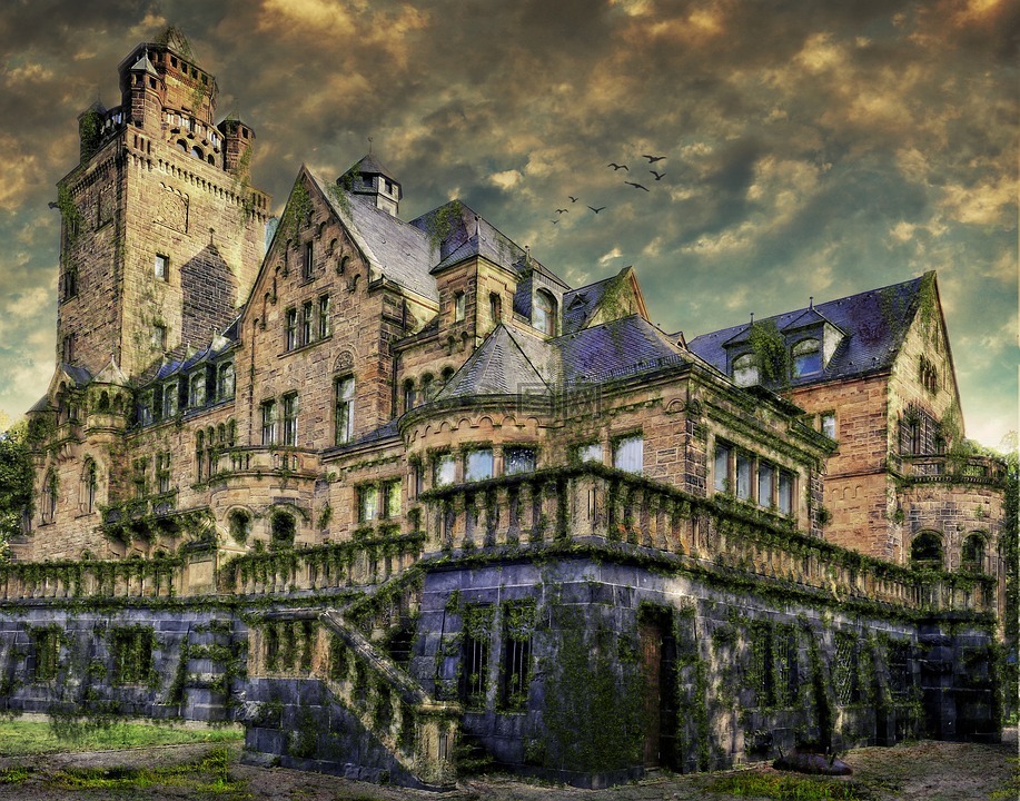 城堡,budenheim,waldthausen