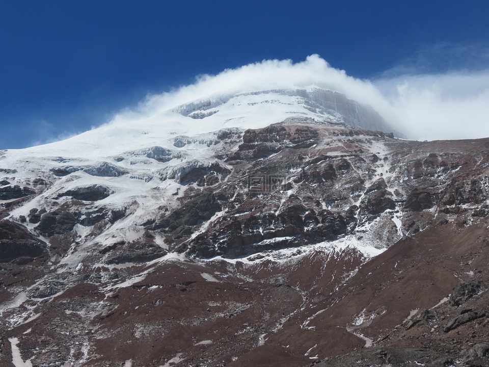 火山,钦博拉索,山