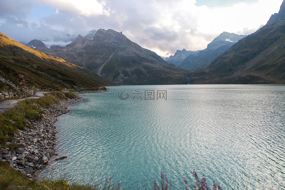 silvrettasee,silvretta,奥地利