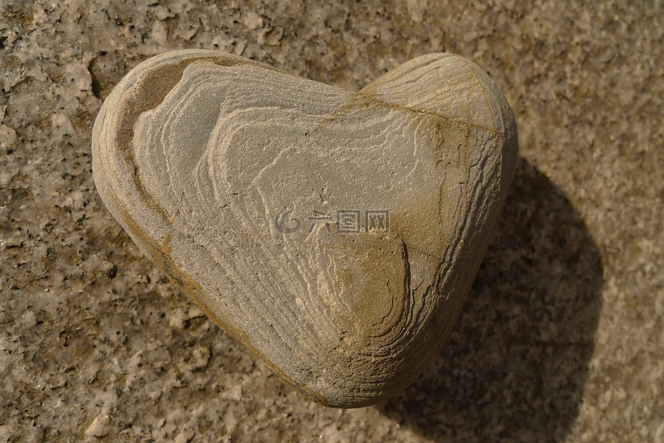 石,心脏,心的形状
