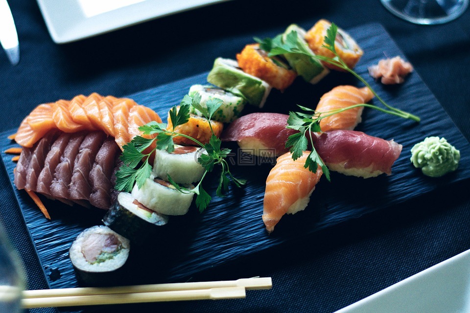 寿司,三文鱼,日语