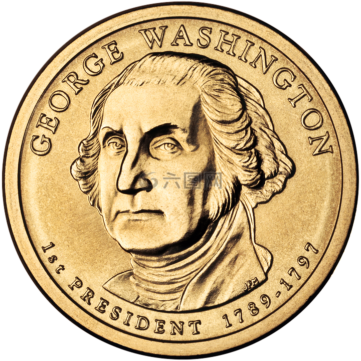 美元,硬币,乔治·华盛顿
