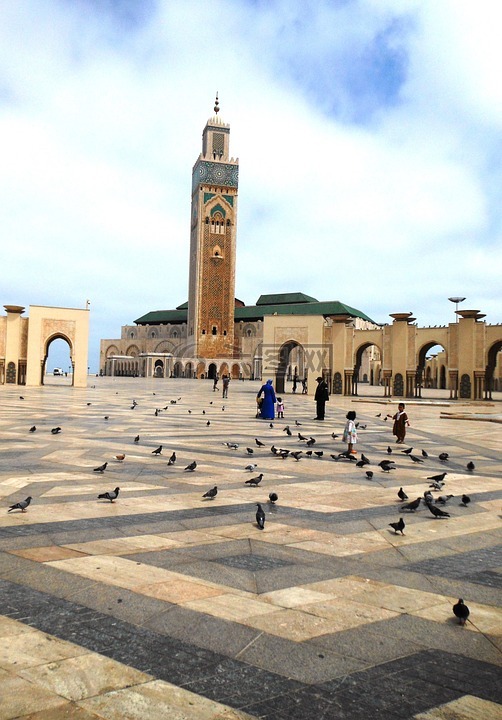清真寺,哈桑二世,摩洛哥