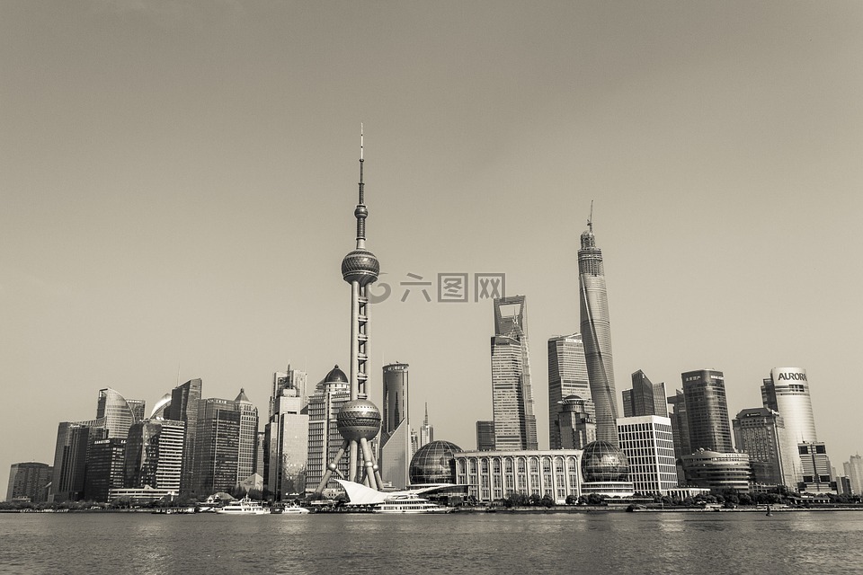 上海,摩天大楼,业务