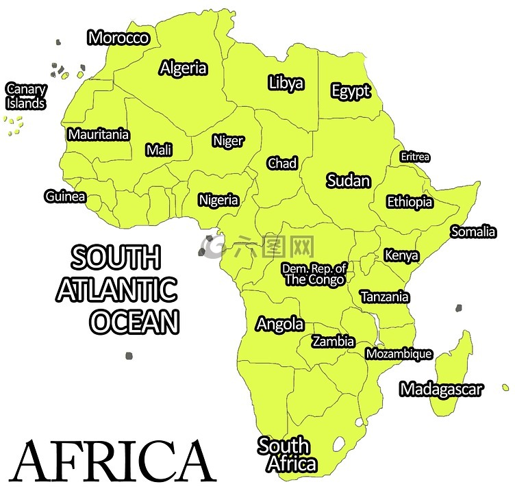非洲,大陆,非洲地图