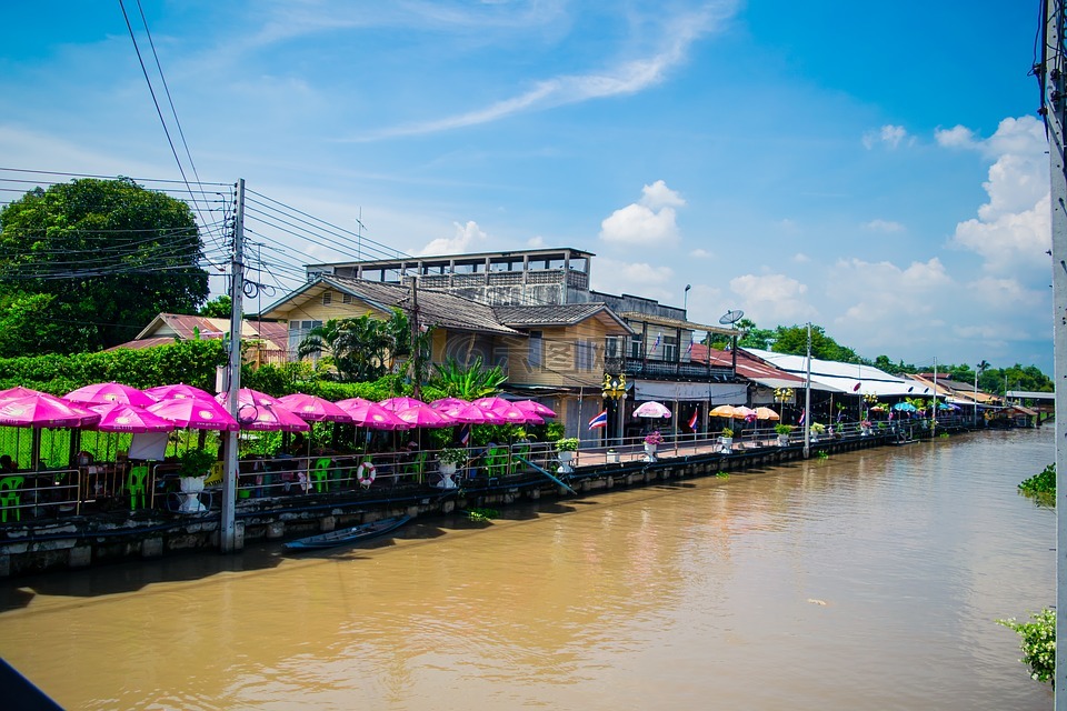 水上市场区,八幡,曼谷 （巴吞湾）