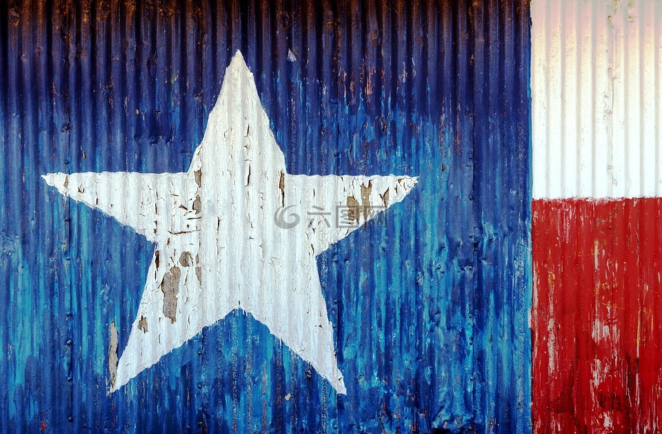 得克萨斯州,美国,谷仓的墙上