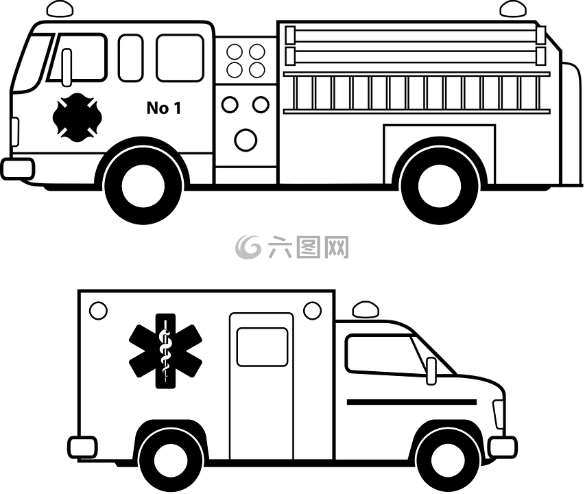 救护车,紧急,火