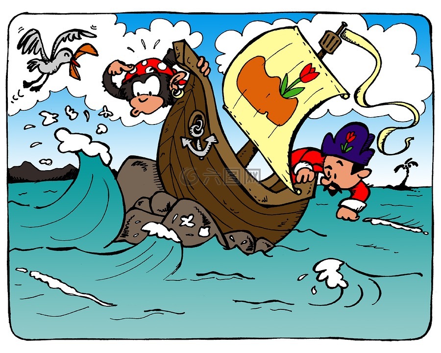 海盗,图,漫画