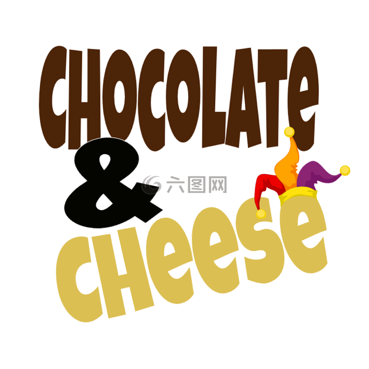 巧克力,奶酪,标志