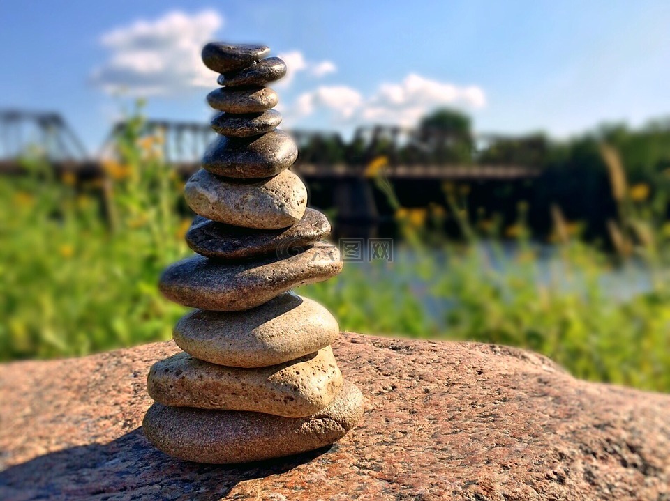 岩,叠,石头