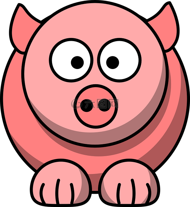 动物,猪,粉红色