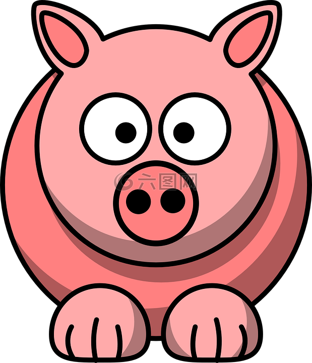 动物,猪,粉红色