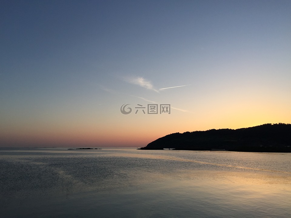 济州,济州岛风光,日落